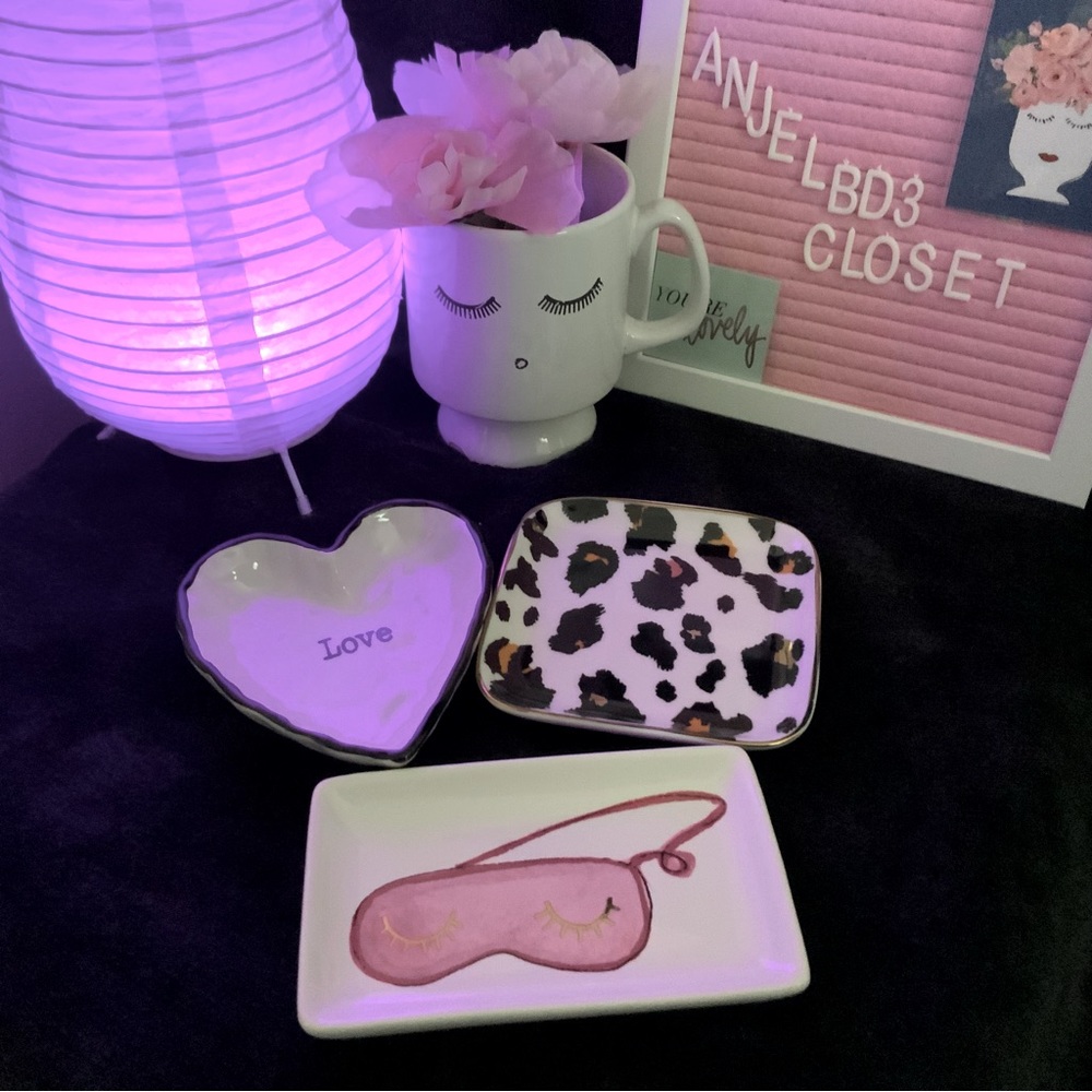 Ceramic Vanity Trinket Dishes - Set of 3 NEW!